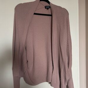 Express pink cardigan